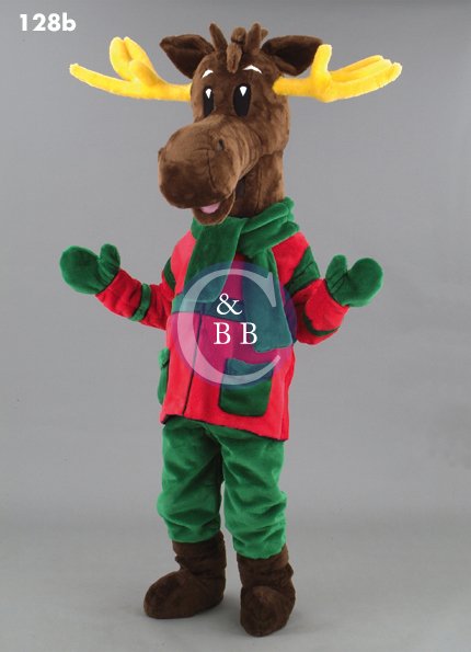 Mascot 128b Moose in Green suit - Click Image to Close