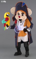Mascot 119b Mouse Pirate & Parrot