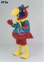 Mascot 072a Parrot - Green jacket