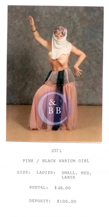 HARIUM GIRL - PINK-BLACK - Click Image to Close