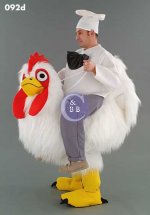 Mascot 092d Chef Chicken rider