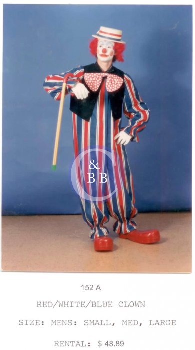 CLOWN - RED-WHITE-BLUE - Click Image to Close