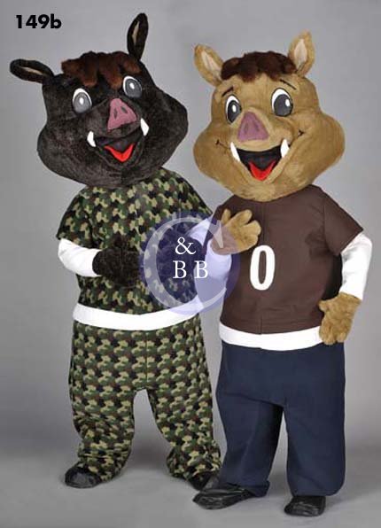 Mascot 149b Pig - Dark Brown - Click Image to Close