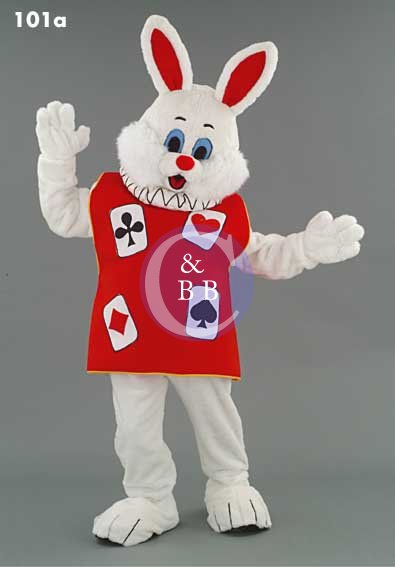 Mascot 101a Rabit - The White Rabit from Alice - Click Image to Close