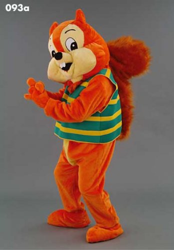 Mascot 093a Squirrel - striped vest