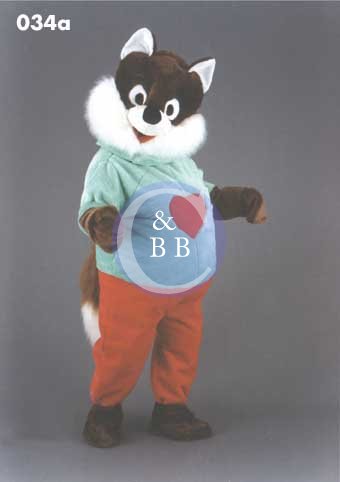Mascot 034a Fox - Heart shirt - Click Image to Close