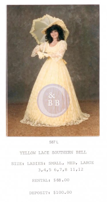 SOUTHERN BELL - YELLOW LACE - Click Image to Close