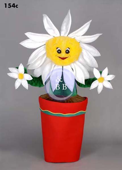 Mascot 154c Flower Pot - Daisy - Click Image to Close