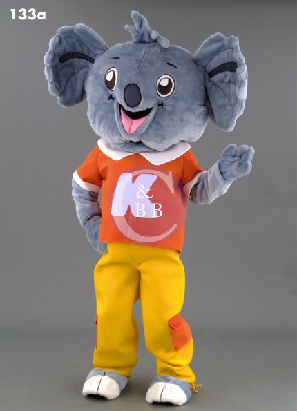 Mascot 133a Koala bear - Gray - Click Image to Close