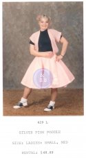 POODLE SKIRT - SILVER PINK