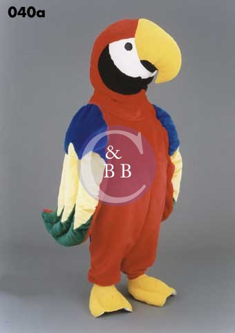 Mascot 040a Parrot - Red - Click Image to Close