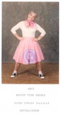 POODLE SKIRT - BRIGHT PINK