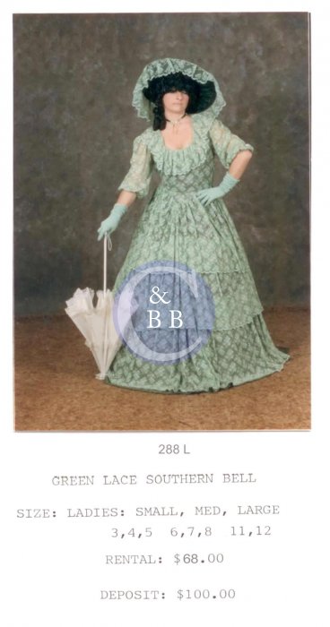 SOUTHERN BELL - GREEN LACE - Click Image to Close