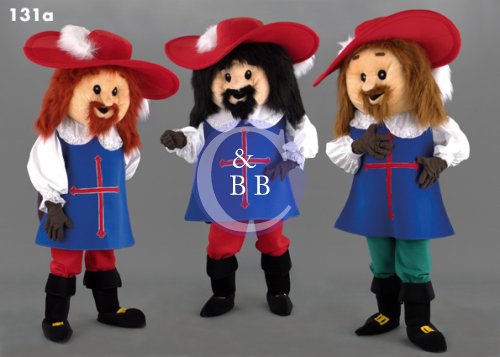 Mascot 131a The 2 Musketeers - Click Image to Close