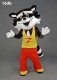 Mascot 163b Raccoon - yellow & red outfit