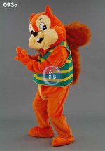 Mascot 093a Squirrel - striped vest