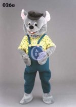 Mascot 026a Mouse in Green Bibbs
