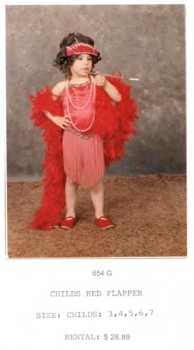 CHILDS RED FLAPPER