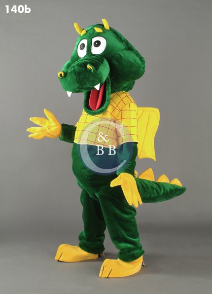 Mascot 140b Dragon - Yellow shirt - Click Image to Close