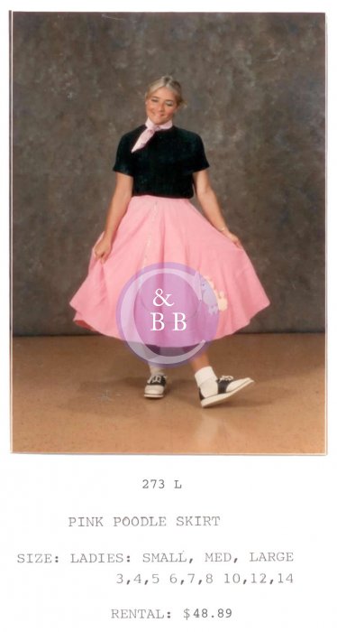 POODLE SKIRT - PINK - Click Image to Close