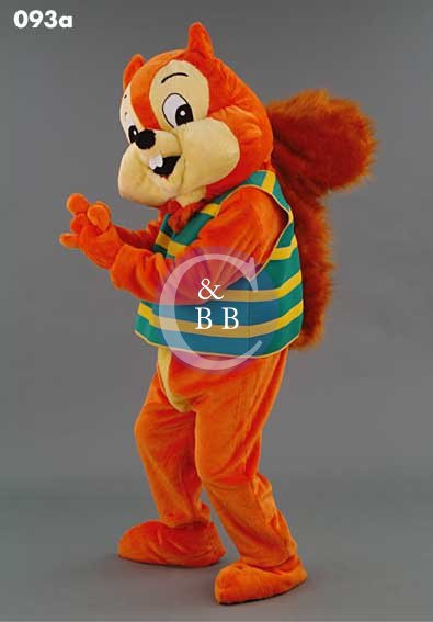 Mascot 093a Squirrel - striped vest - Click Image to Close