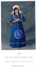 PIONEER GIRL - SKY BLUE PRINT DRESS
