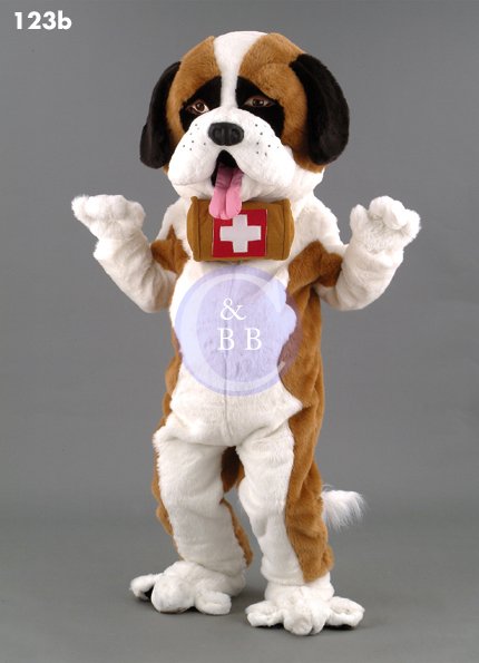 Mascot 123b - Dog - Saint Bennard - Click Image to Close
