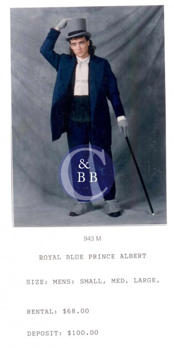 PRICNE ALBERT - ROYAL BLUE - Click Image to Close