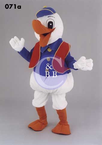 Mascot 071a Duck - blue jacket - Click Image to Close