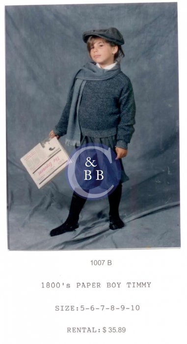 1800s PAPER BOY TIMMY - Click Image to Close